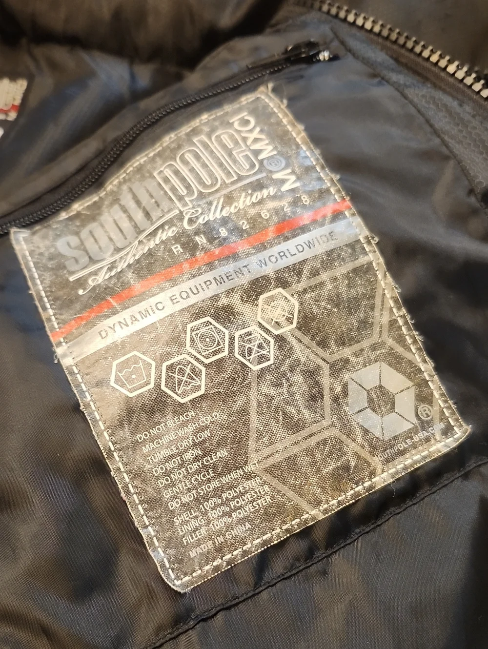South Pole Mens Black Puffer Jacket - Insulated Winter Coat